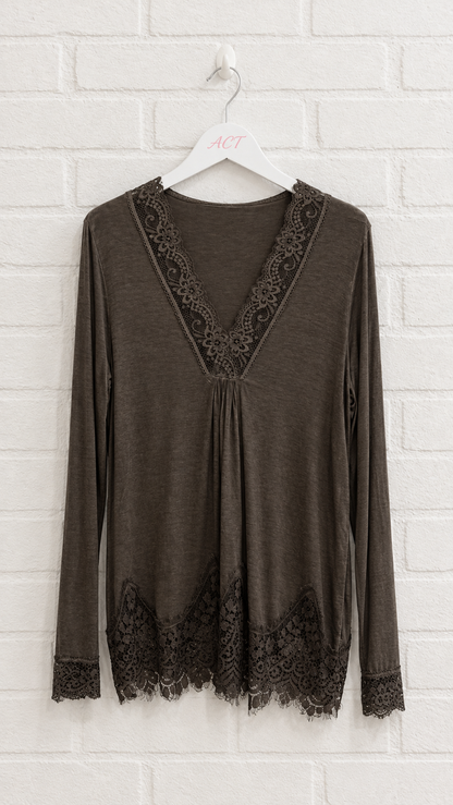 Lingerie-style T-shirt +5 colors