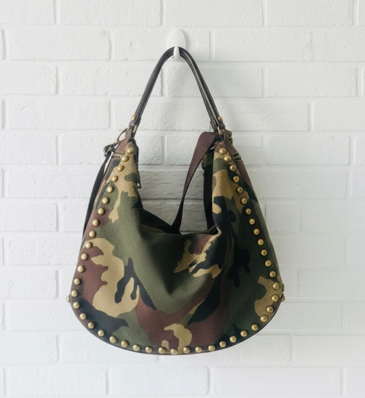 Bolso Tote denim camuflaje