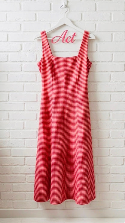 Vestido midi vichy +3 colores