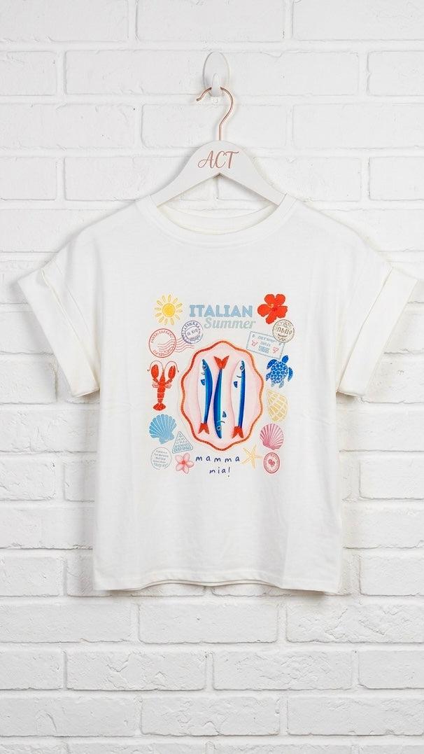 Camiseta Sardina Summer +1 color