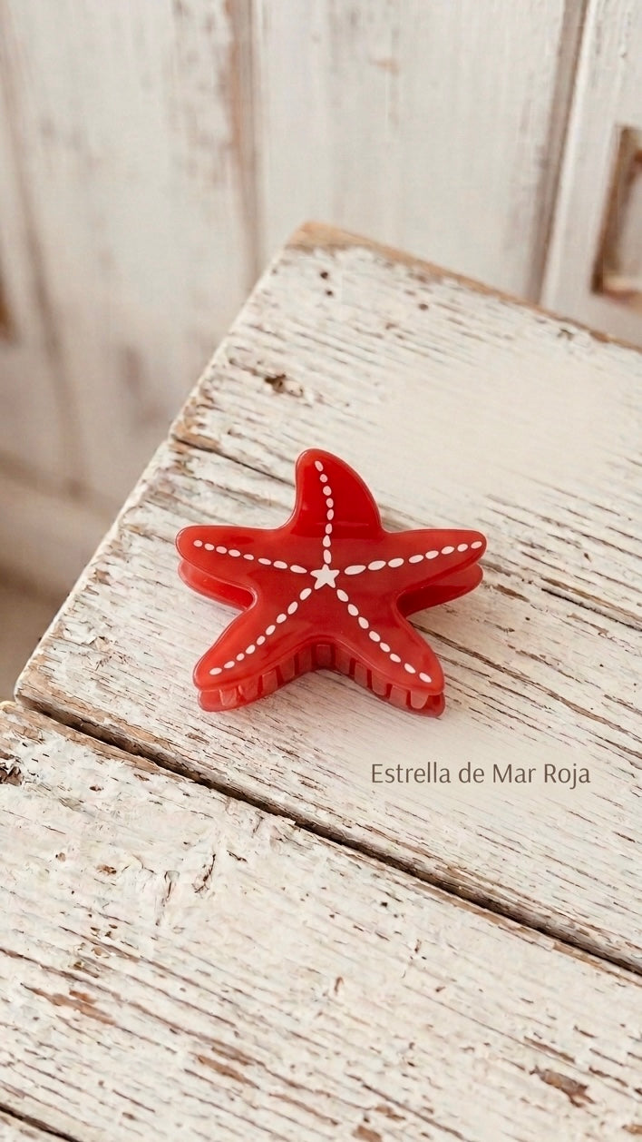 Pinza de pelo estrellita de mar +5 modelos