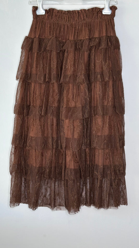 Falda de volantes de encaje +3 colores