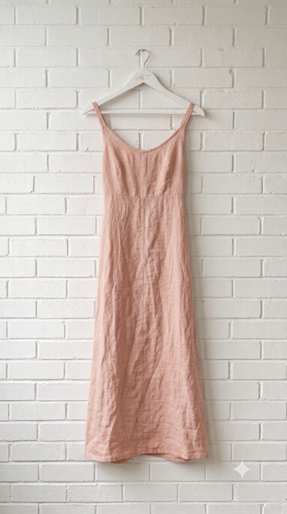 Vestido de lino oasis fluido +4 colores