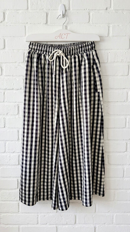 Pantalon culotte cuadro vichy