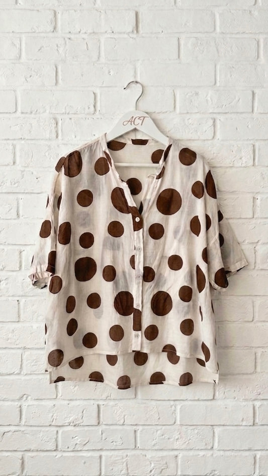 Camisa Maxi lunares