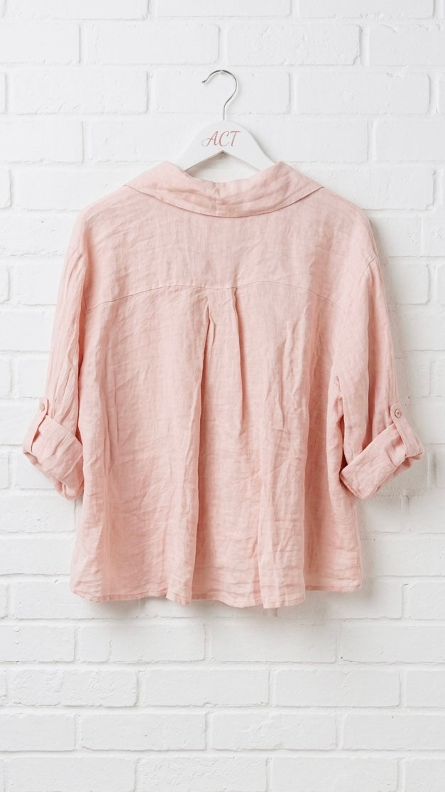 Camisa basic de lino Aurora +11 colores
