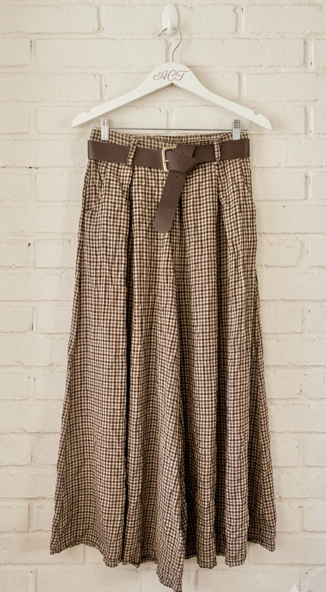 Pantalón Palazzo Vichy Studio