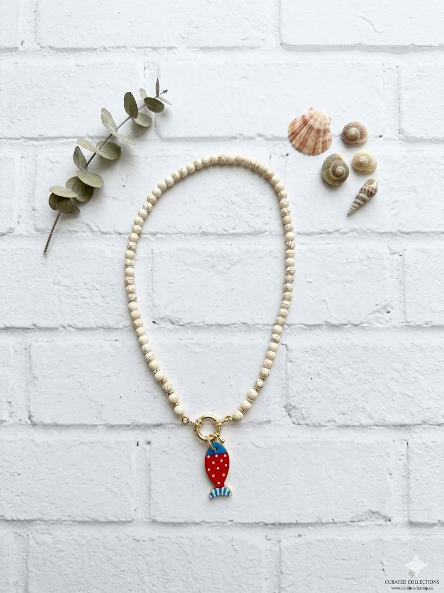 Collar pez de cerámica