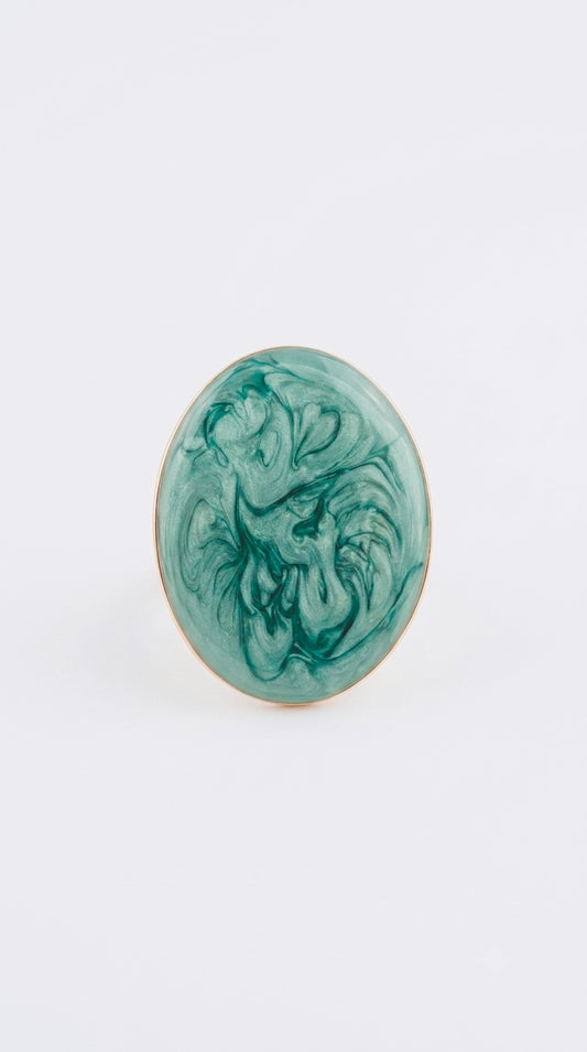 Anillo Maxi óvalo marmoleado +6 colores