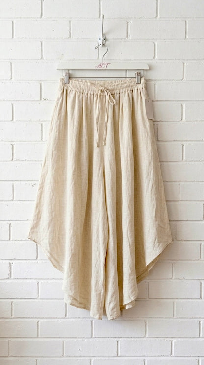 Pantalón lino asimétrico +3 colores