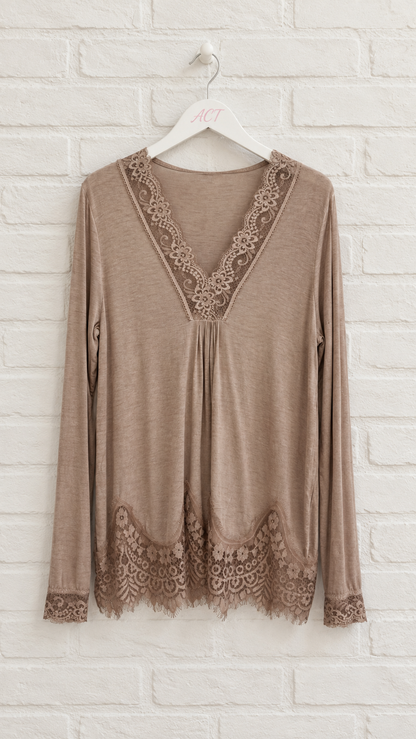 Lingerie-style T-shirt +5 colors