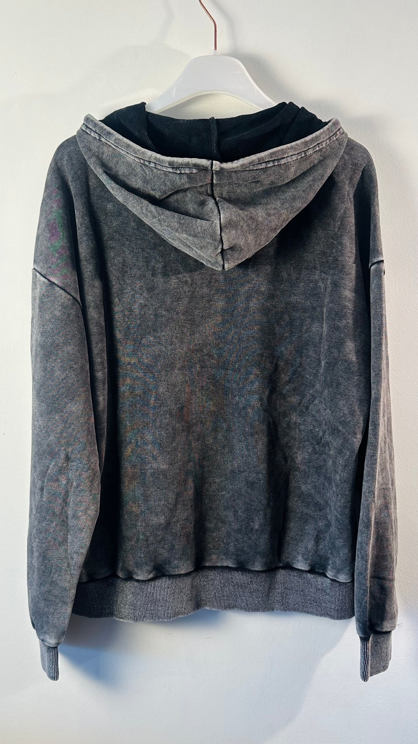 Sudadera Strass Flor con cremallera