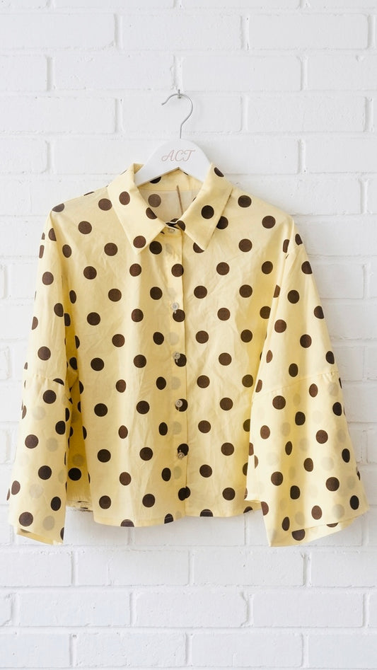 Blusa de topos boxy+3colores