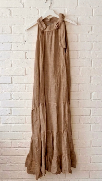 Vestido Maxi Halter de lino+ 6 colores