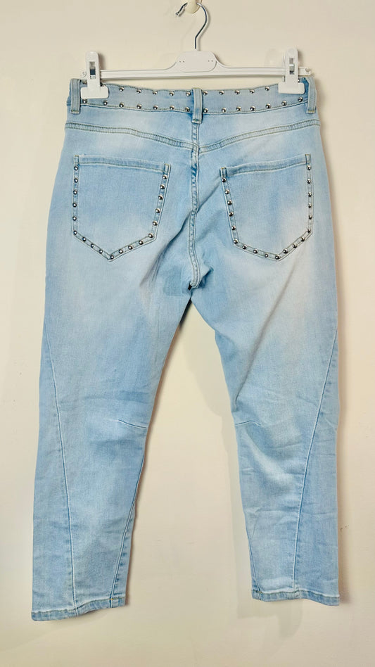 Pantalón pitillo S-woman tachas