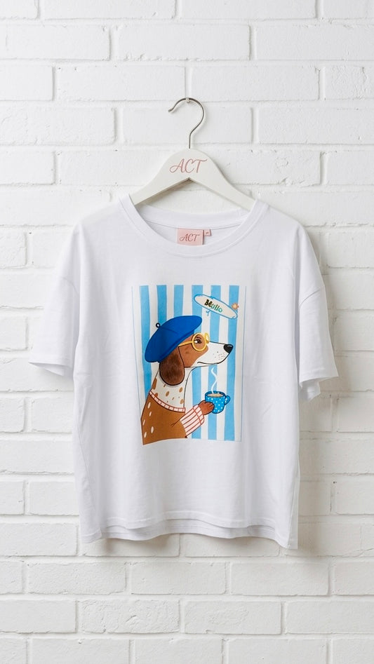 Camiseta parisina hello +1 color