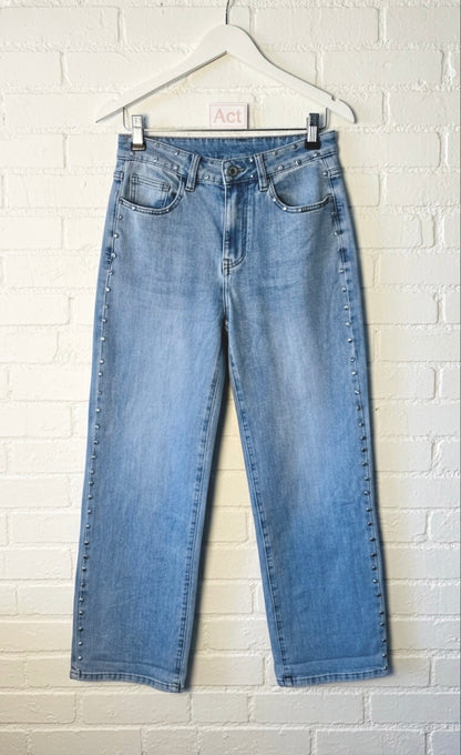 Pantalón denim estrella