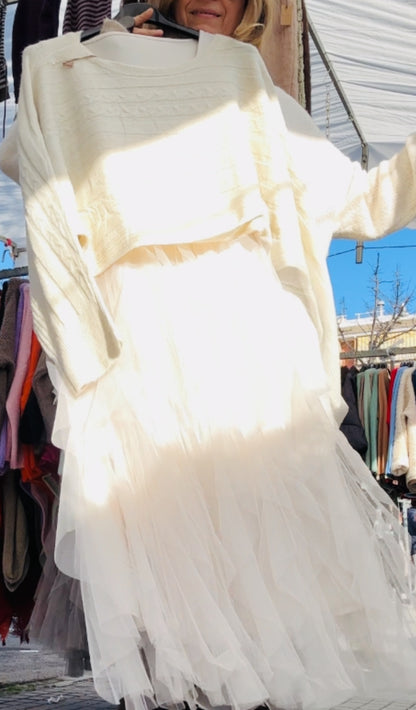 Vestido Conjunto dos piezas de tul           +2 colores