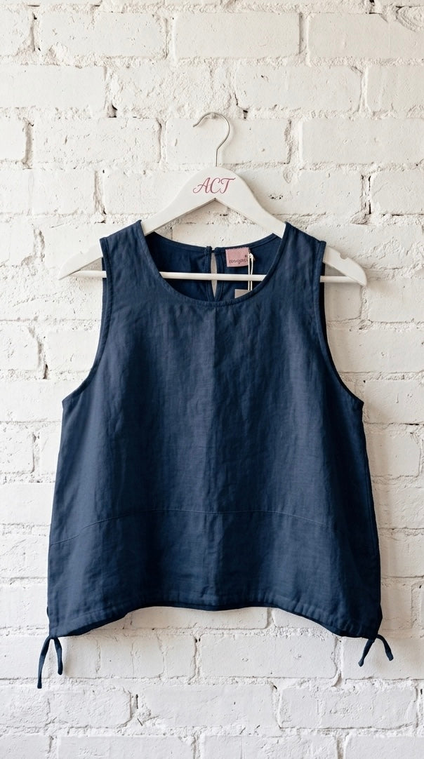 Blusa de Lino con Lazos Laterales +4 colores