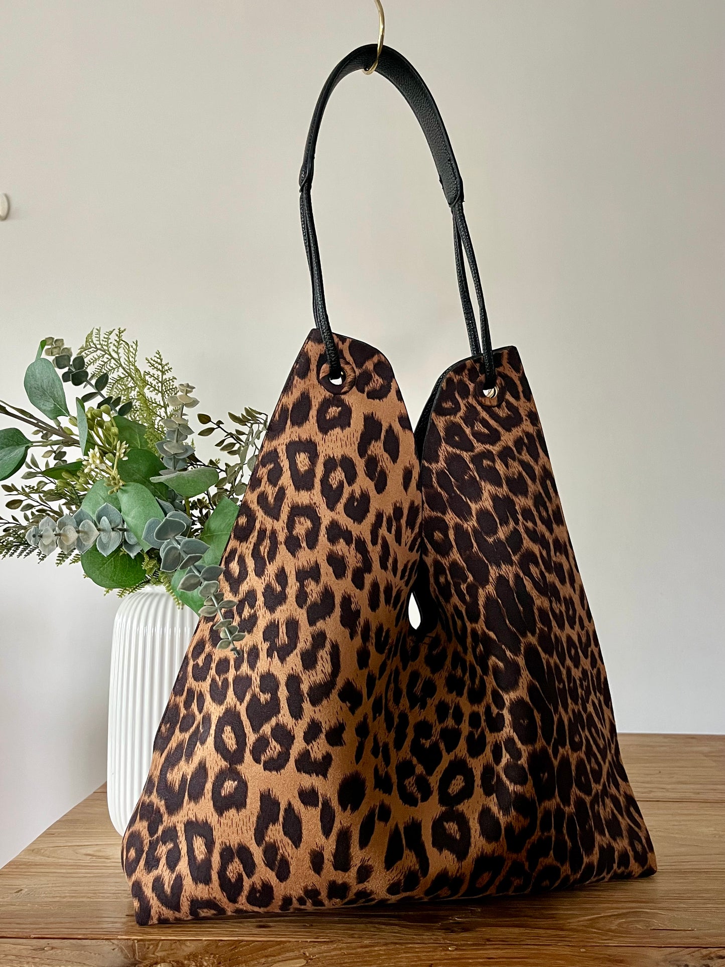Bolsa leopardo reversible