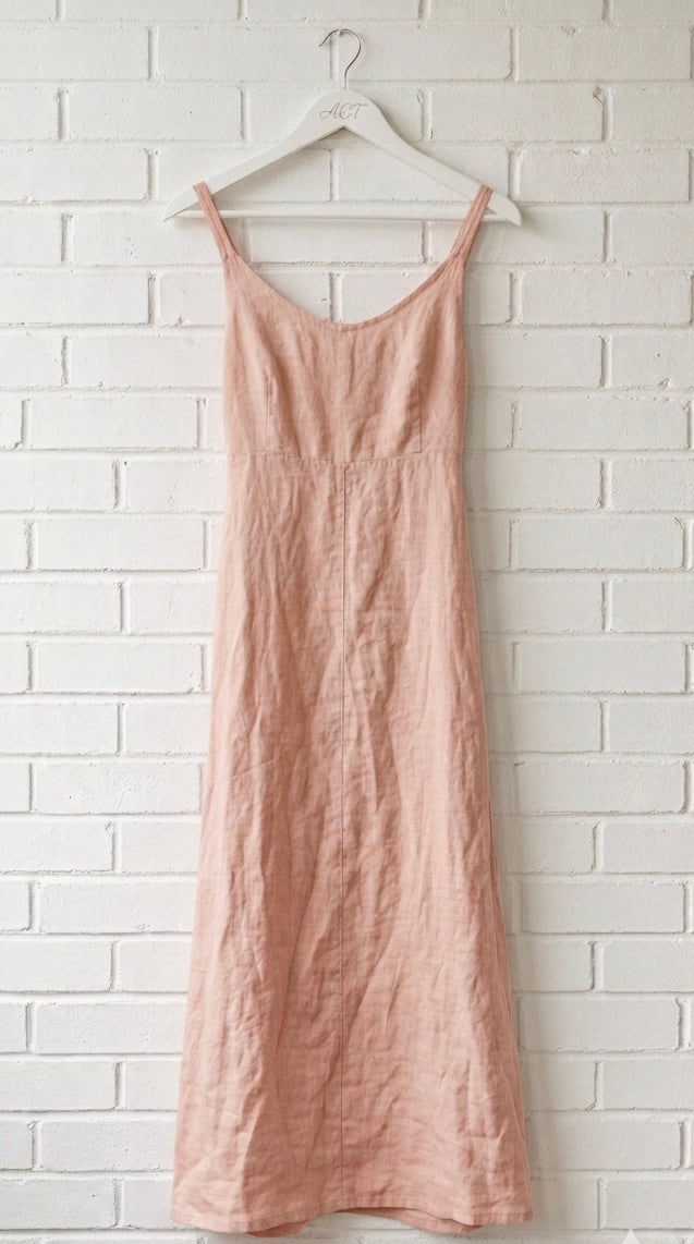Vestido de lino oasis fluido +9 colores