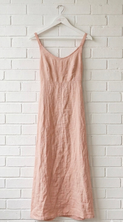 Vestido de lino oasis fluido +9 colores
