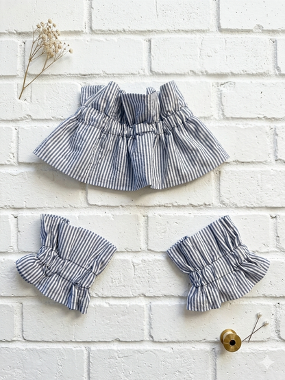 Conjunto de cuello y puños+1color