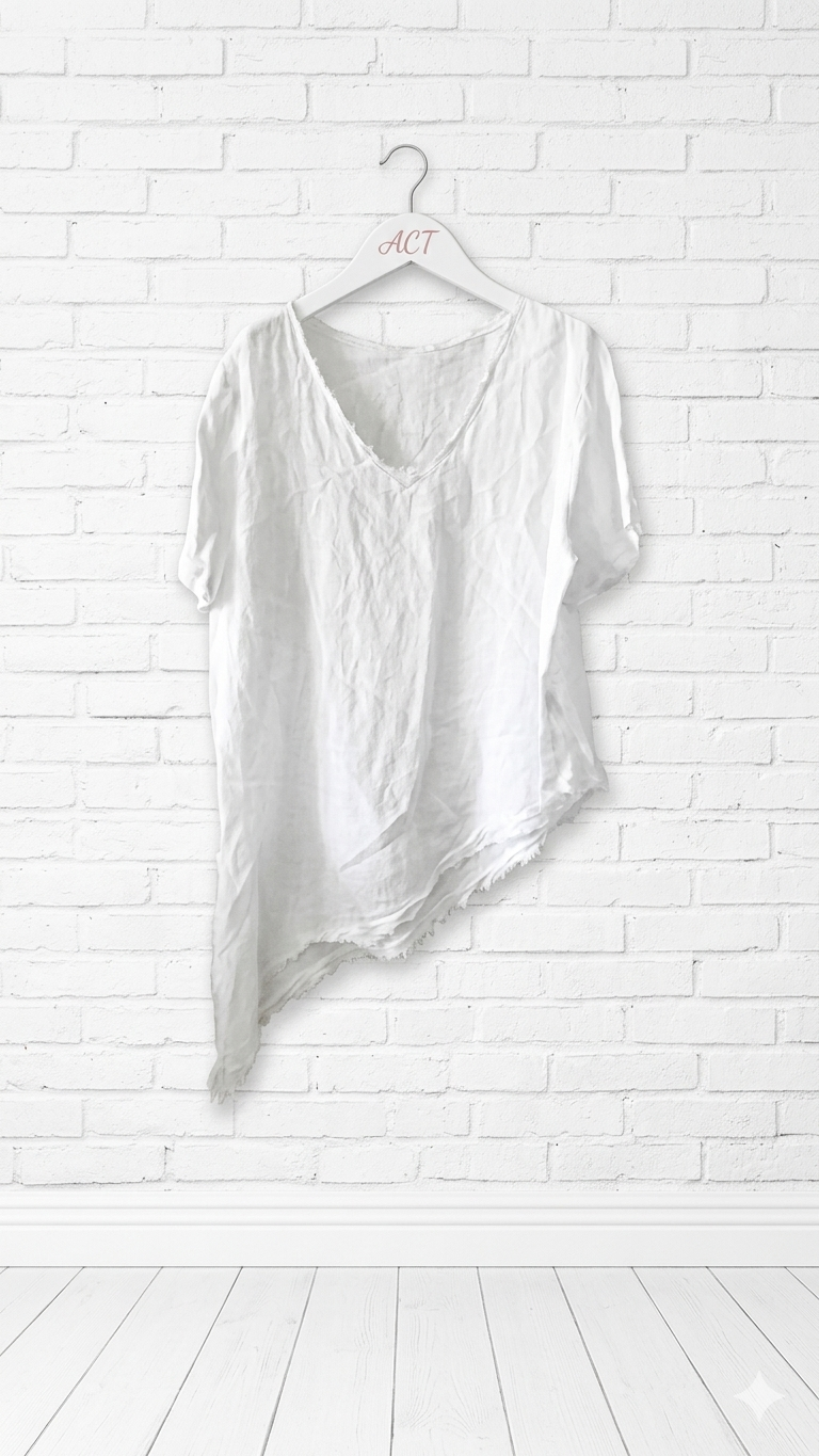 Blusa lino asimétrica Aurora +8colores