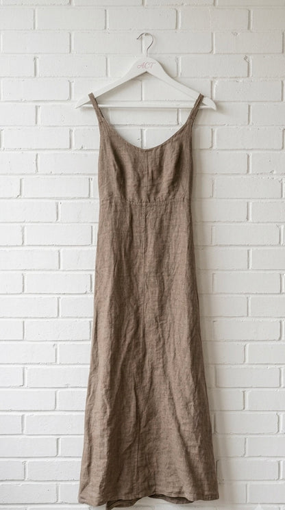 Vestido de lino oasis fluido +4 colores