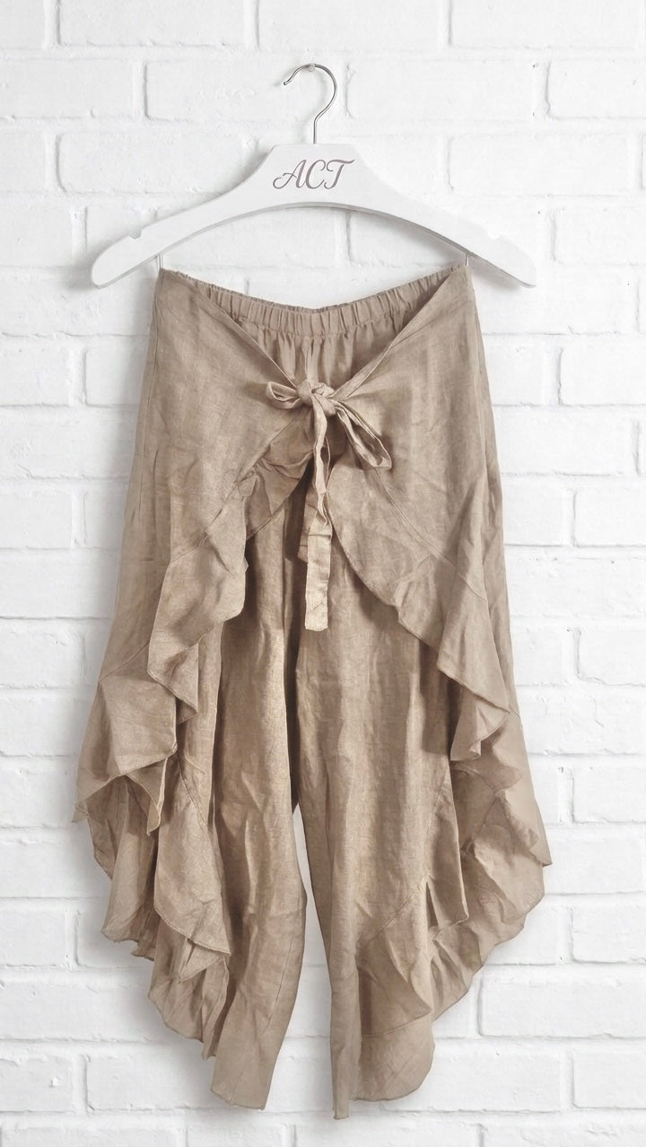 Pantalón pañuelo lino Aurora +9 colores