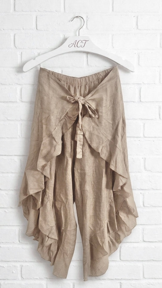 Pantalón pañuelo lino Aurora +9 colores