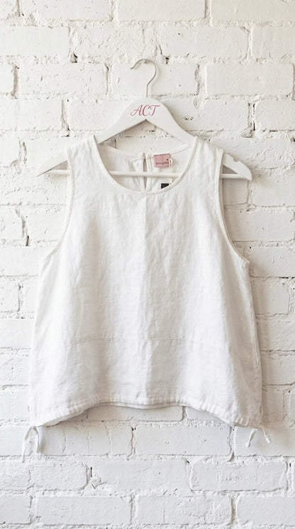 Blusa de Lino con Lazos Laterales +4 colores