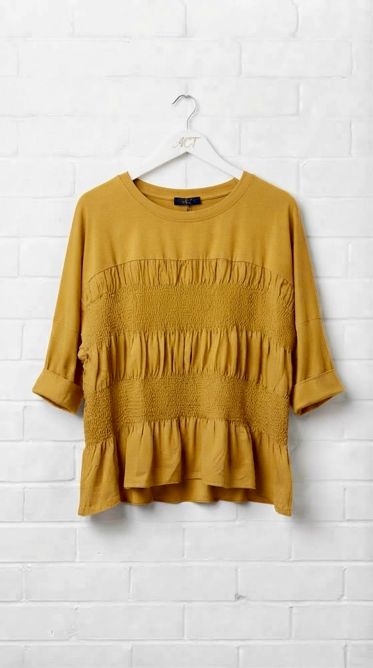 Camiseta Basic Manga Larga Nido de abeja +5 colores