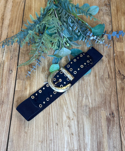 Elastic studded belt +1 color