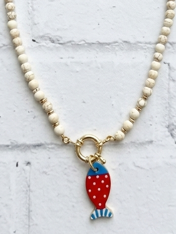 Collar pez de cerámica