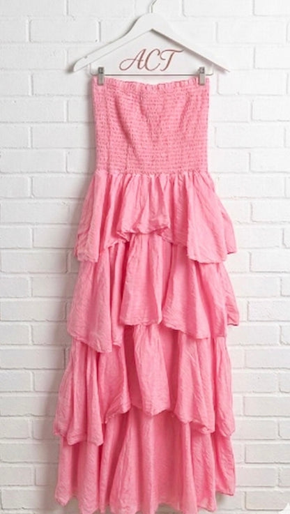 Vestido Maxi escote palabra de honor +8 colores