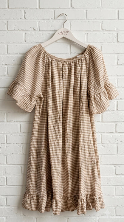 Vestido volantes vichy +7 colores