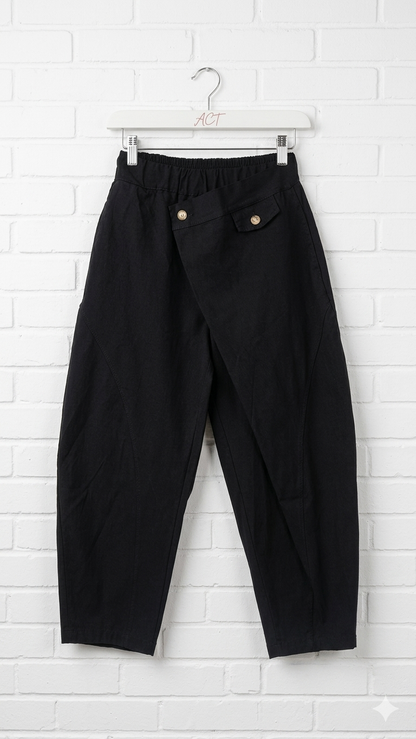 Pantalón asimétrico cruzado +4colores