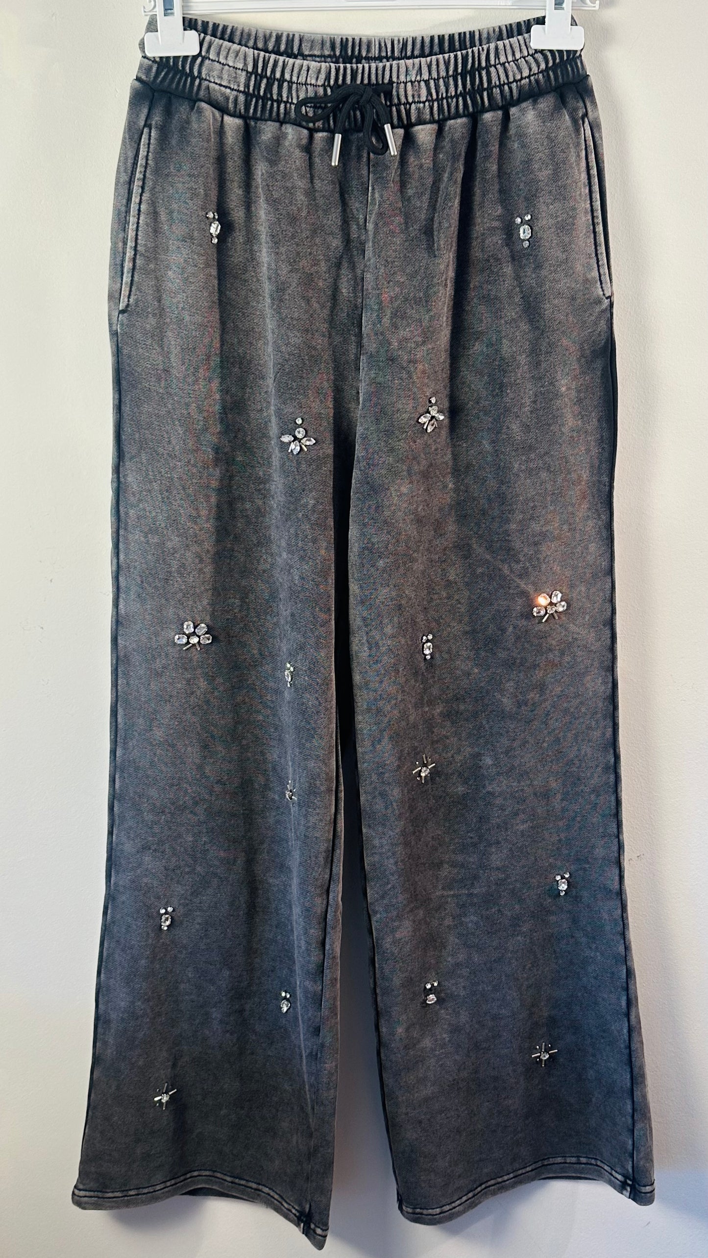 Pantalón chándal Strass flor