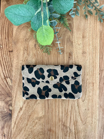 Monedero grande animal print