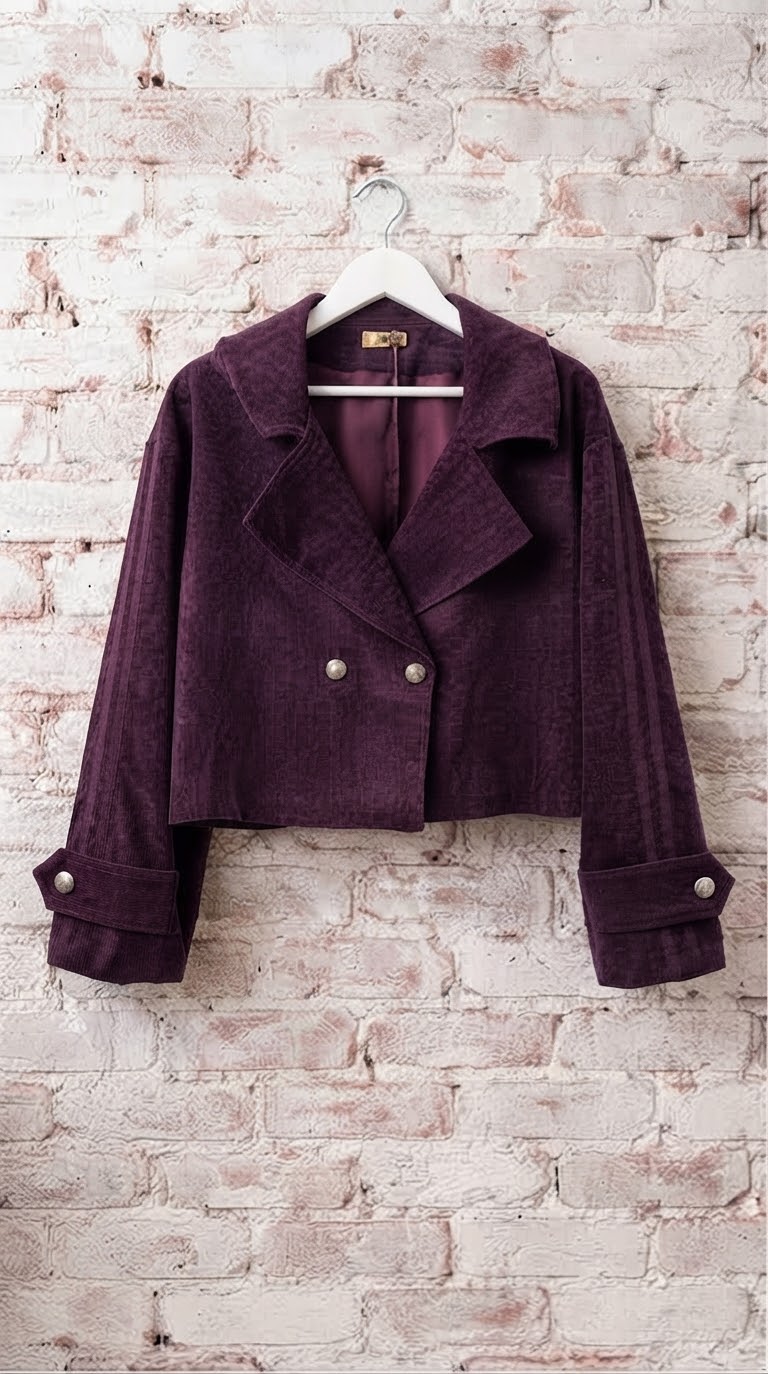 Blazer Crop Milan Velvet