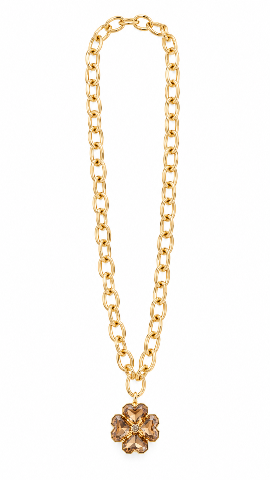 Collar Trébol Cristal Gold +1 color