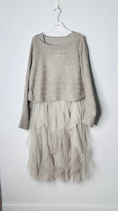 Vestido Conjunto dos piezas de tul           +2 colores