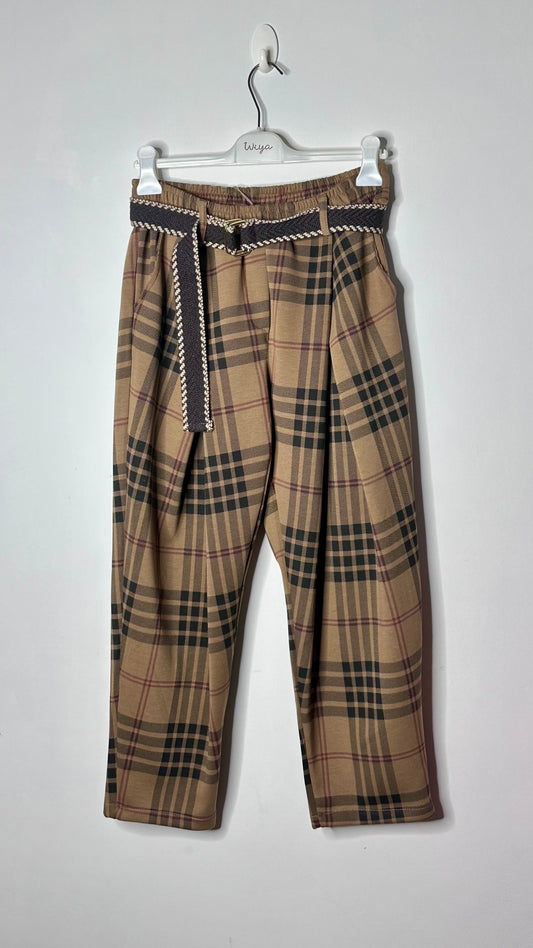 Pantalón jogger de cuadros +1 color