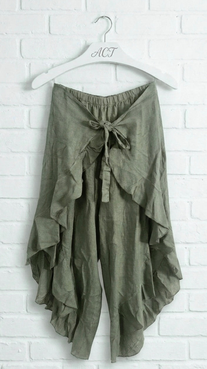 Pantalón pañuelo lino Aurora +9 colores