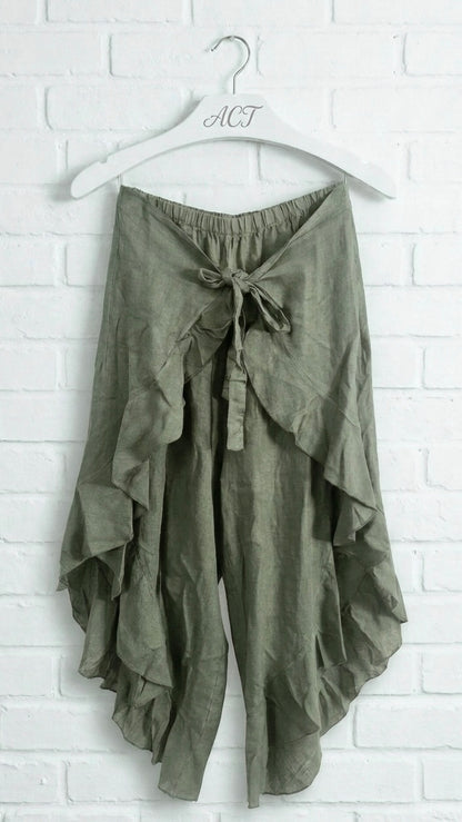 Pantalón pañuelo lino Aurora +9 colores