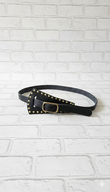 Cinturón de cuero con tachuelas +2 colores