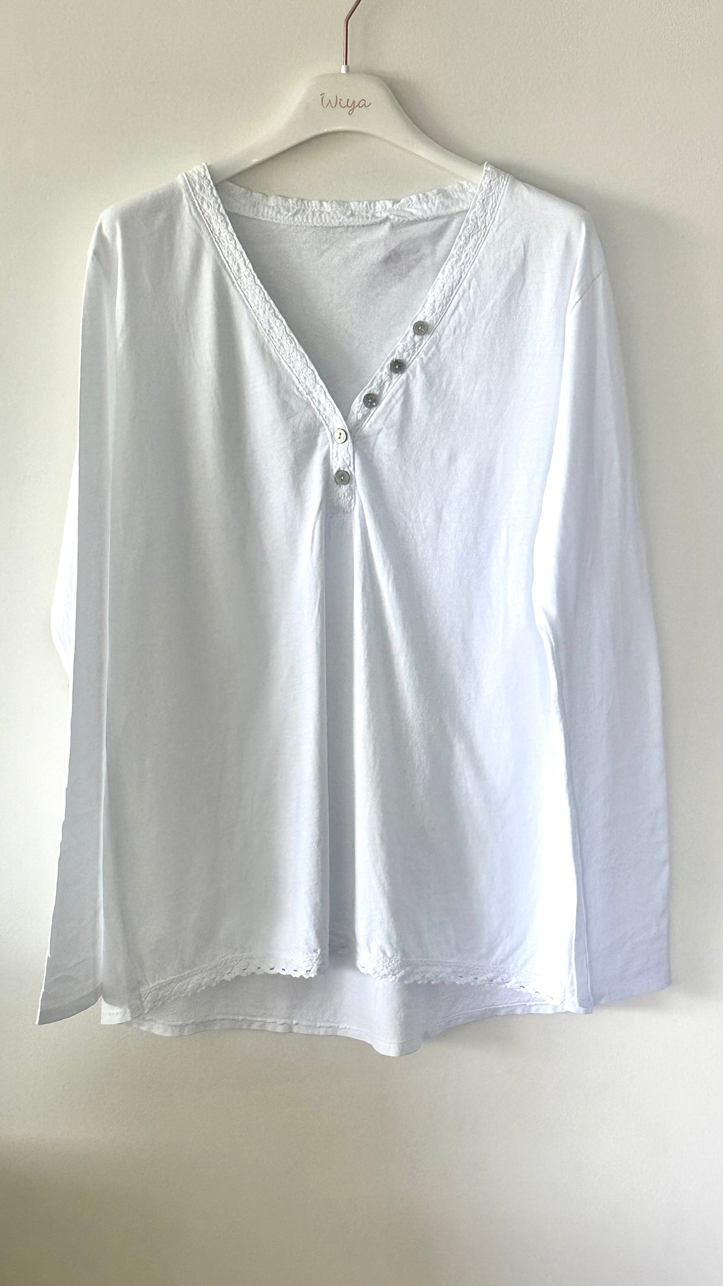 Camiseta básica botones +4 colores