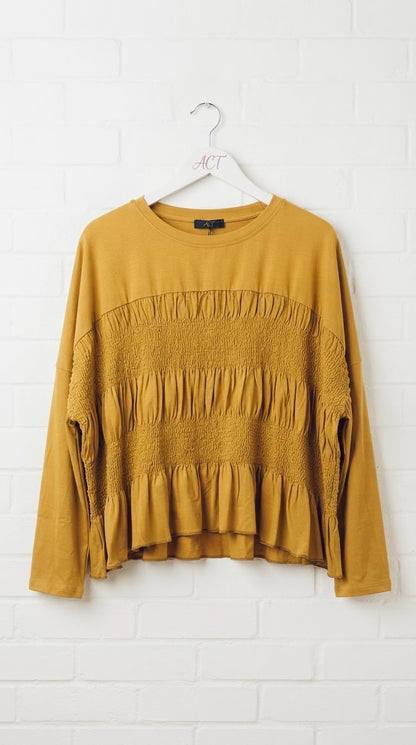 Camiseta Basic Manga Larga Nido de abeja +5 colores