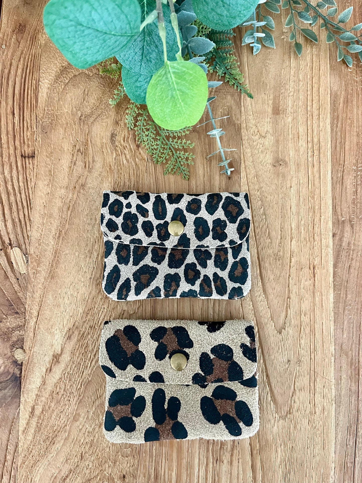 Small animal print coin purse